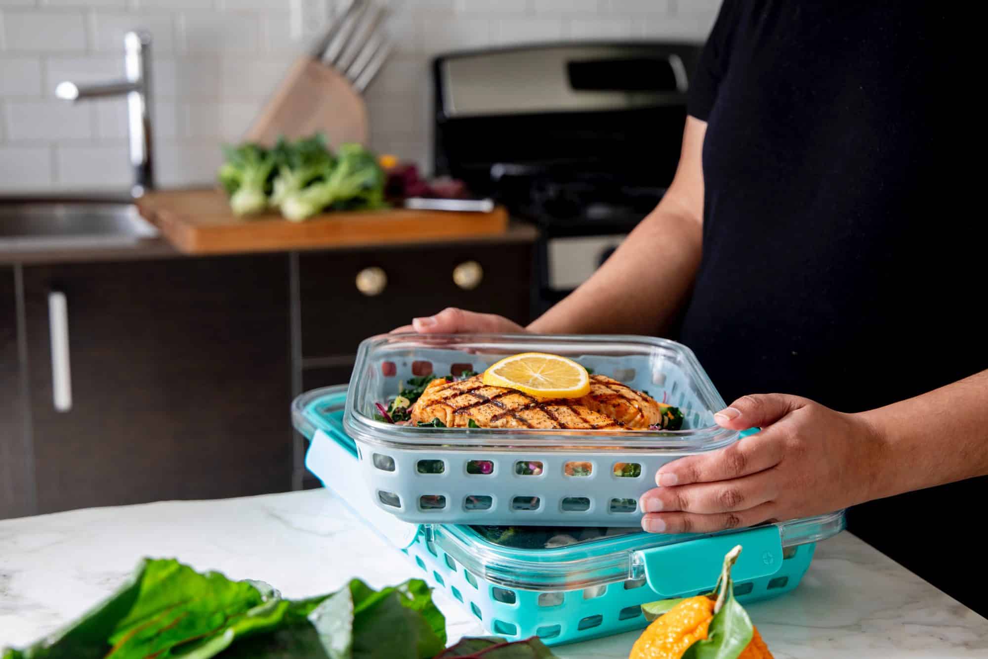A Bento-style box is a kid friendly meal prep idea