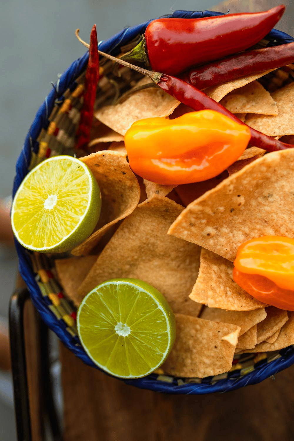 Tortilla chips are good salty vegan snacks