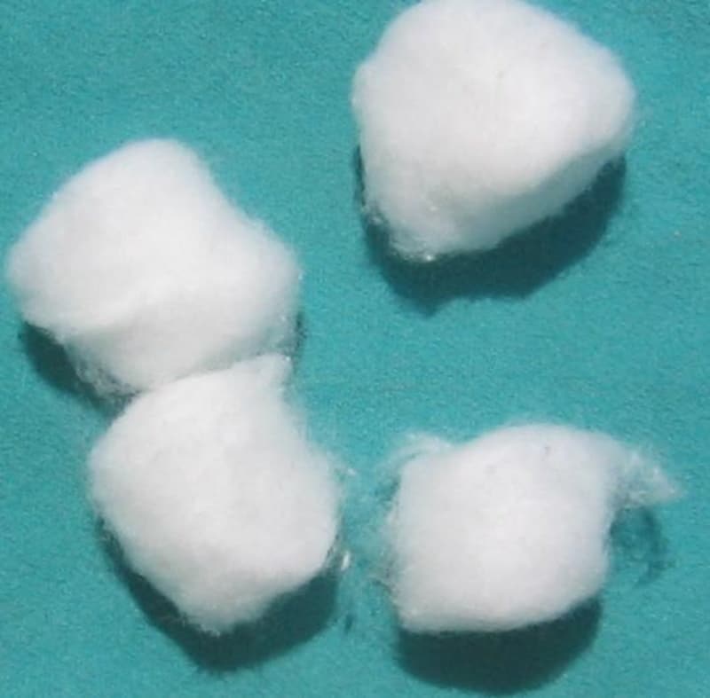 Close-up of jumbo cotton balls