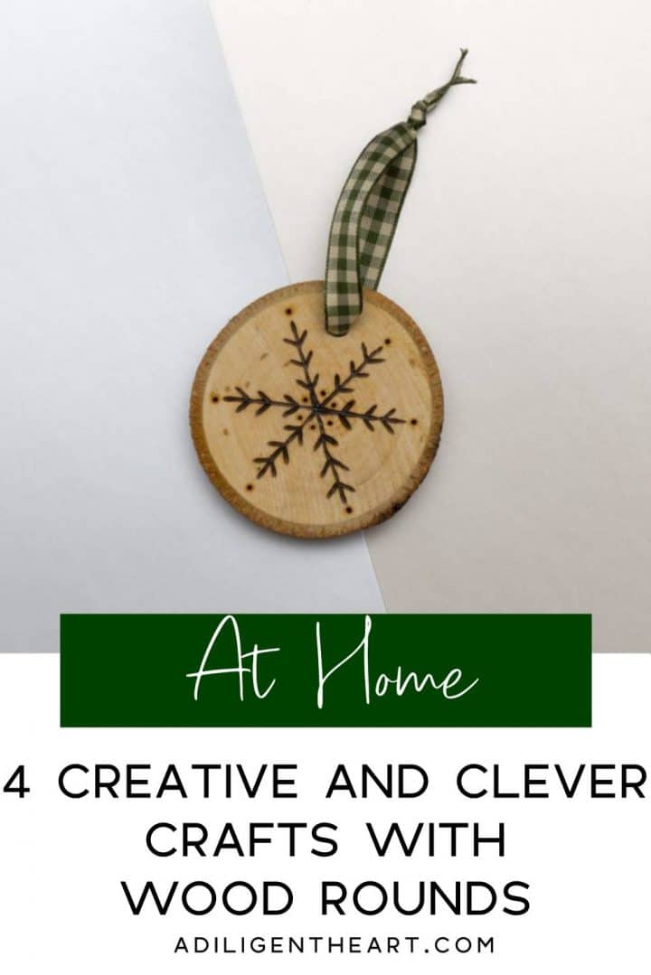 4 creative and clever crafts with wood rounds