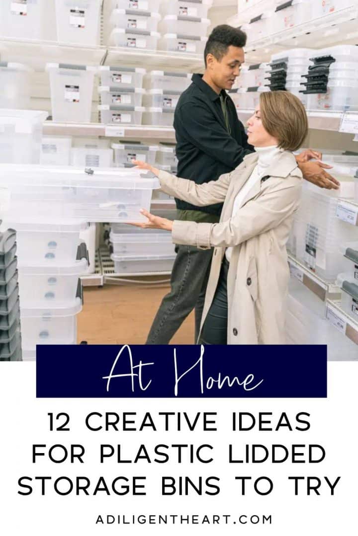 12 creative ideas for plastic lidded storage bins to try
